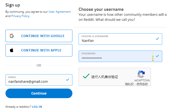 Reddit注册和运营